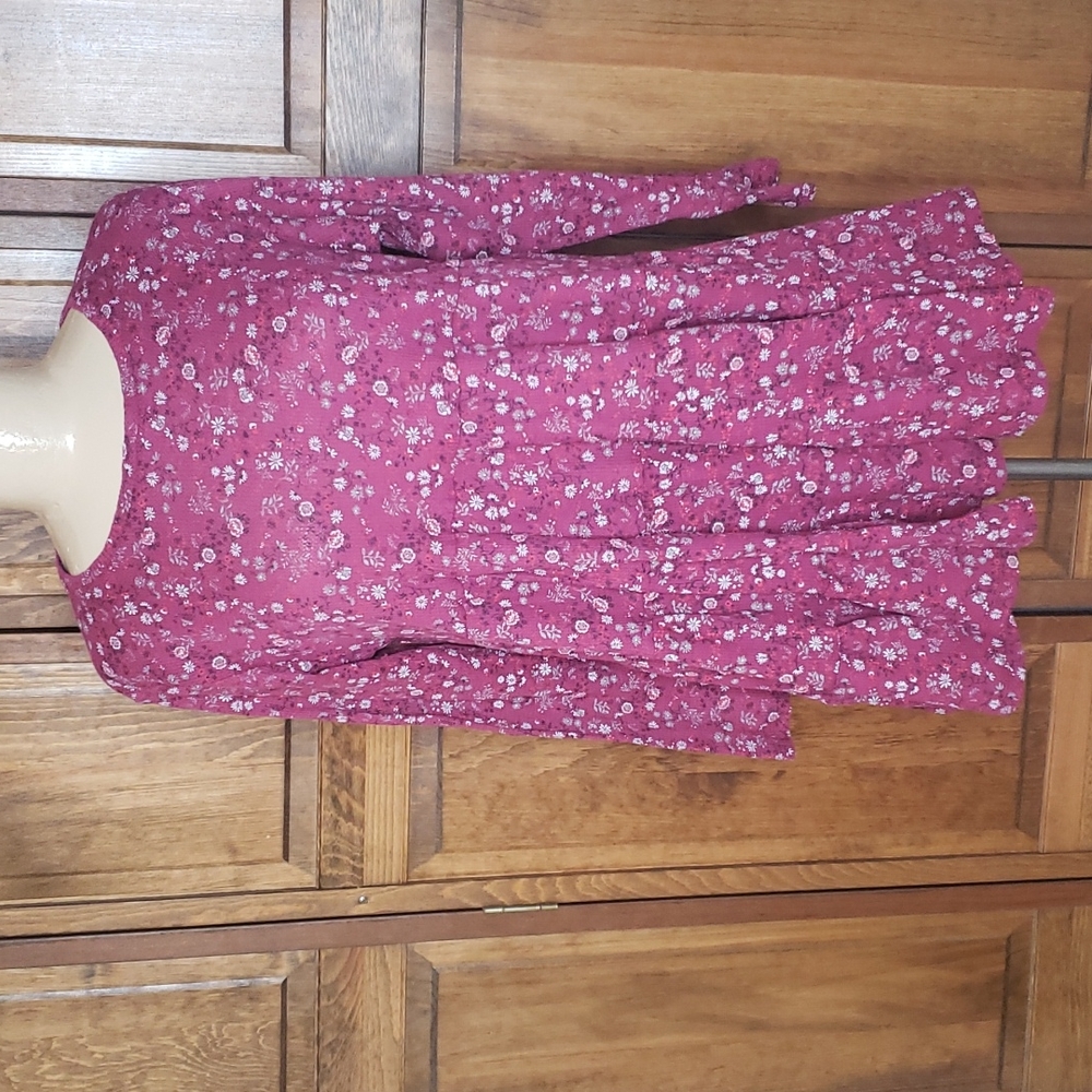 Harper NWT Floral Thermal Tunic, Sz L